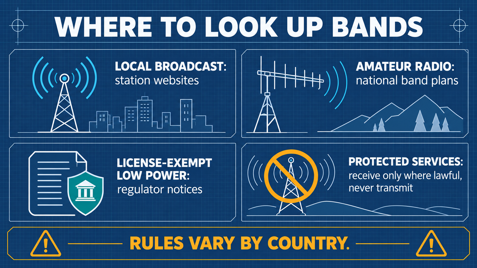 Global Radio Frequency Spectrum Allocations Overview