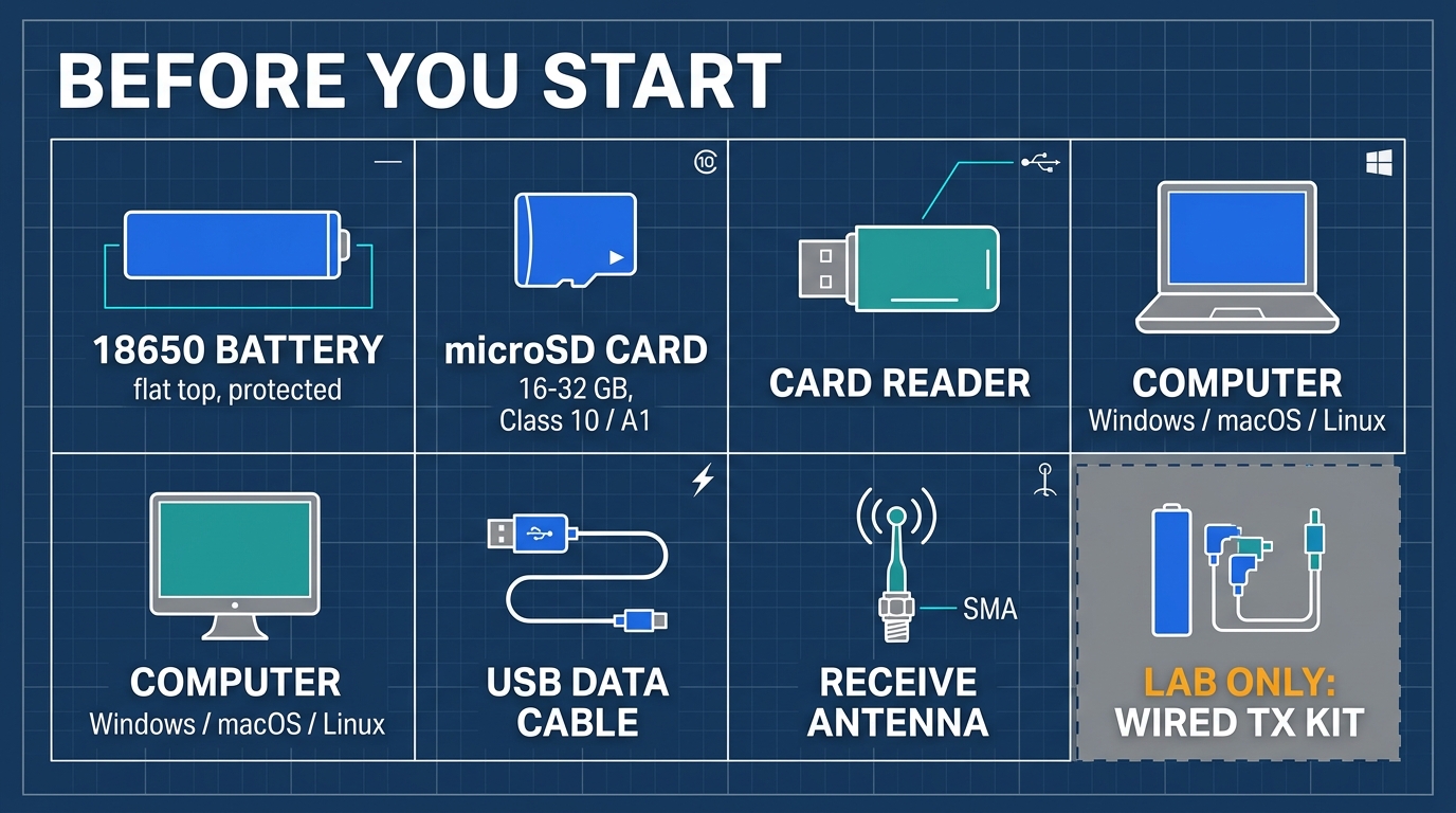 Before You Start Preparation Checklist