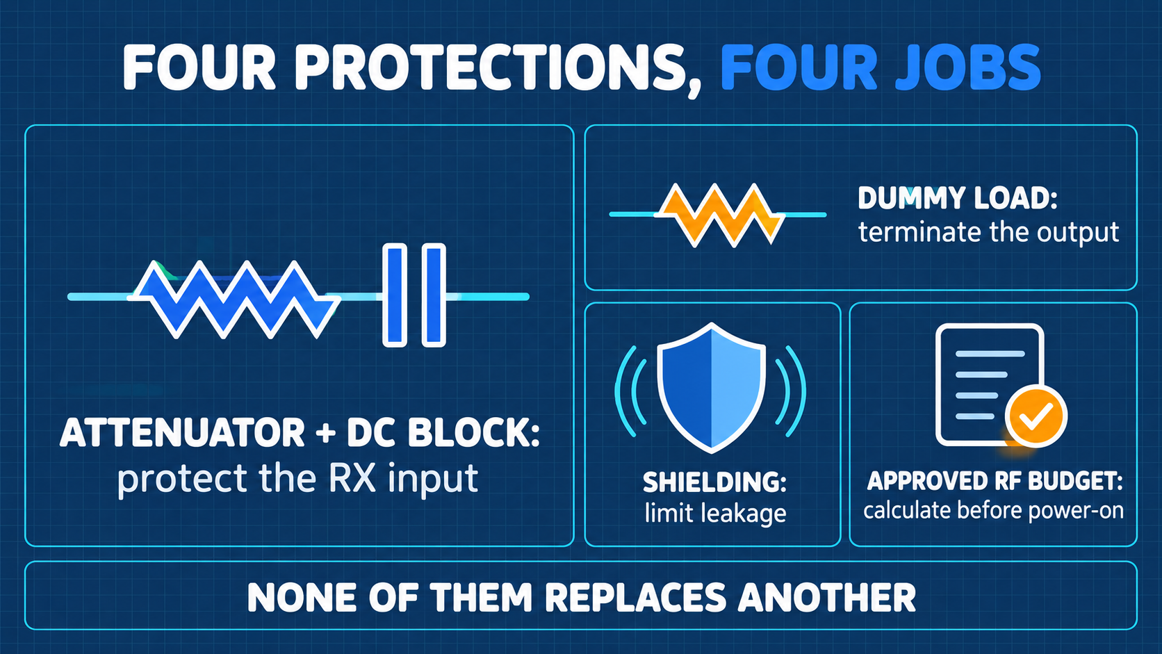 Four Hardware Protection Layers in Wired Transmission